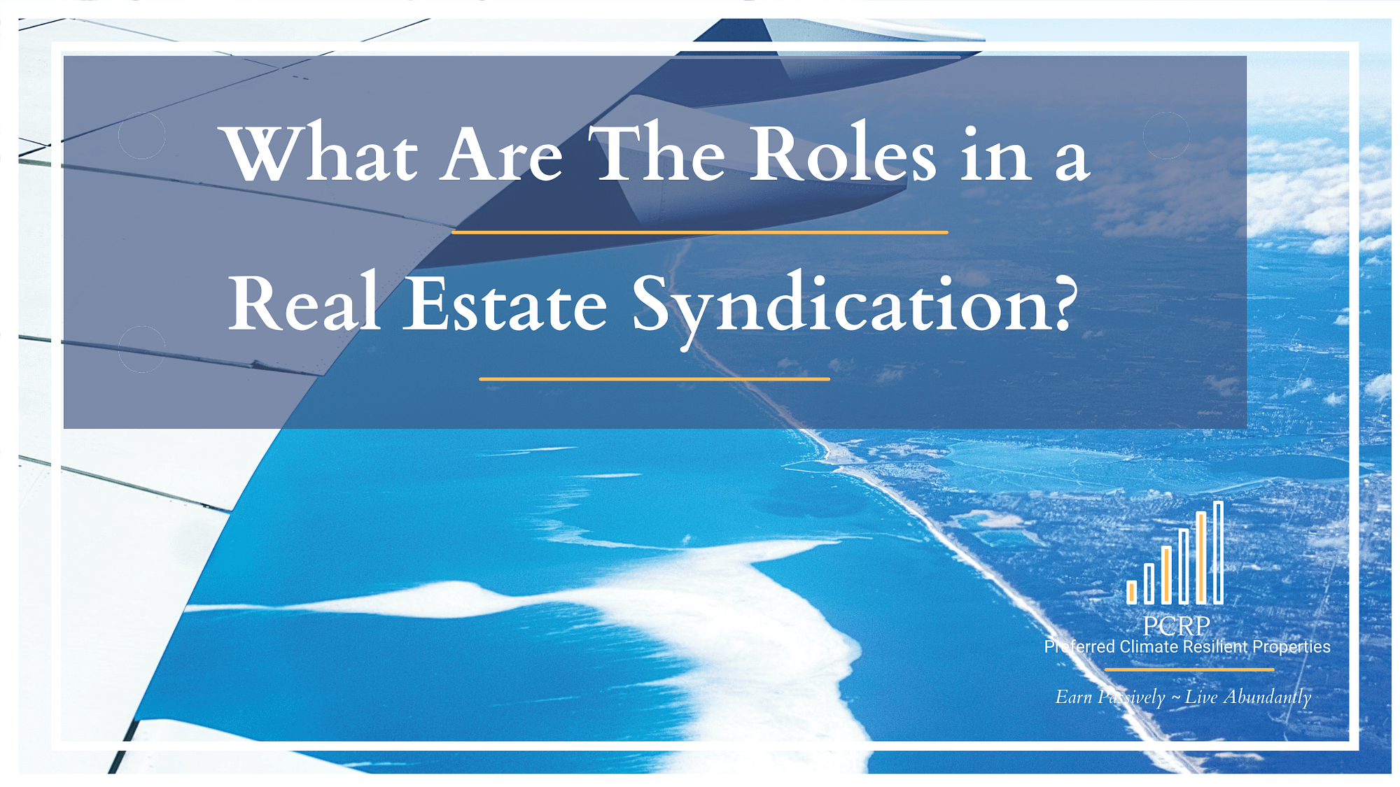 What are the key roles in a real estate syndication