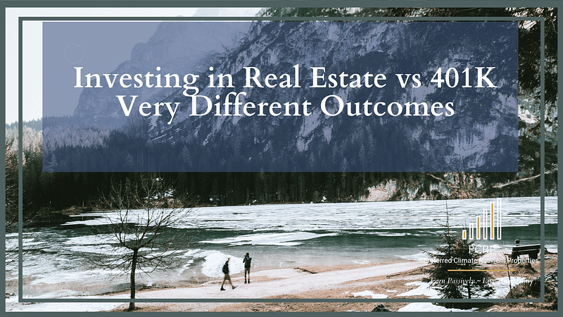 real estate investing vs 401k investing - very different outcomes